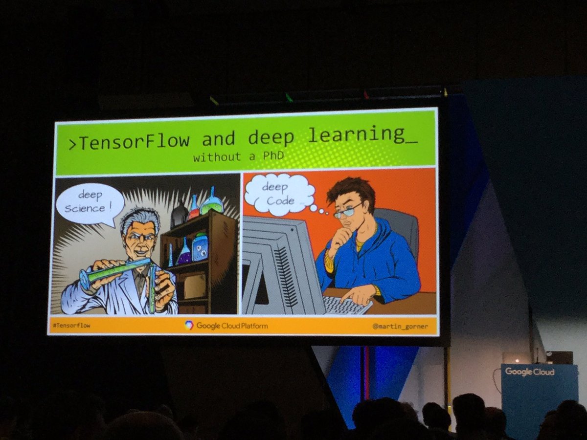 Learning about #tensorflow at #googlecloudnext