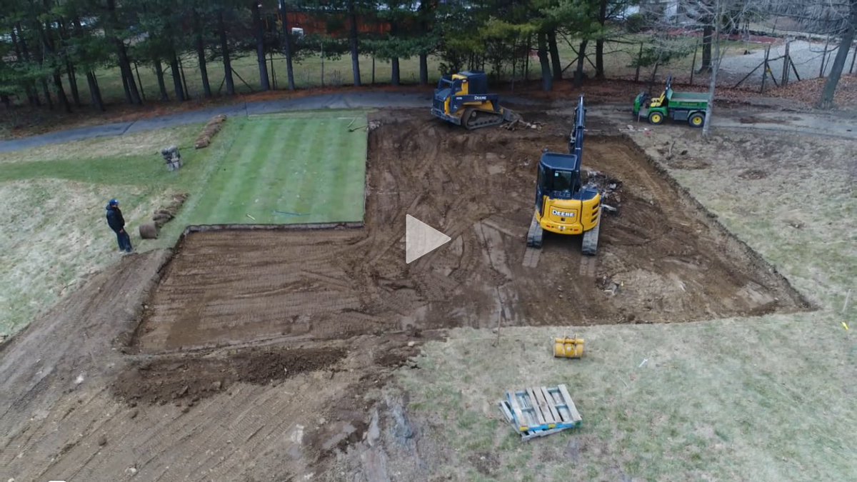 HNgreens's tweet photo. Three tees are being enlarged this spring.  Hats off to the maintenance crew on a job well done. https://t.co/cRg2JknL3p