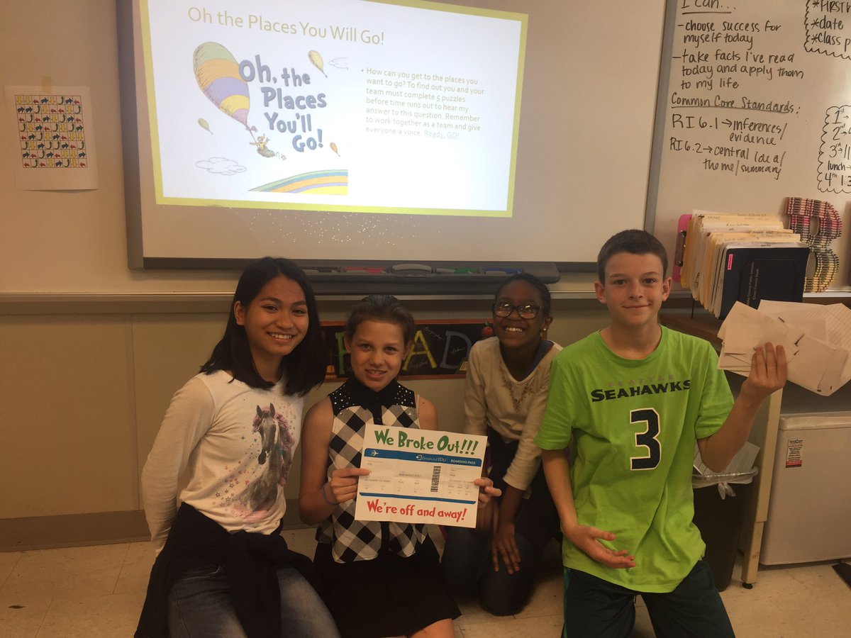 cara_bugg's tweet photo. Team Sam I am Broke Out!! Great Job guys!! @EastGarnerMMS @breakoutEDU https://t.co/5bU2yPnTd2