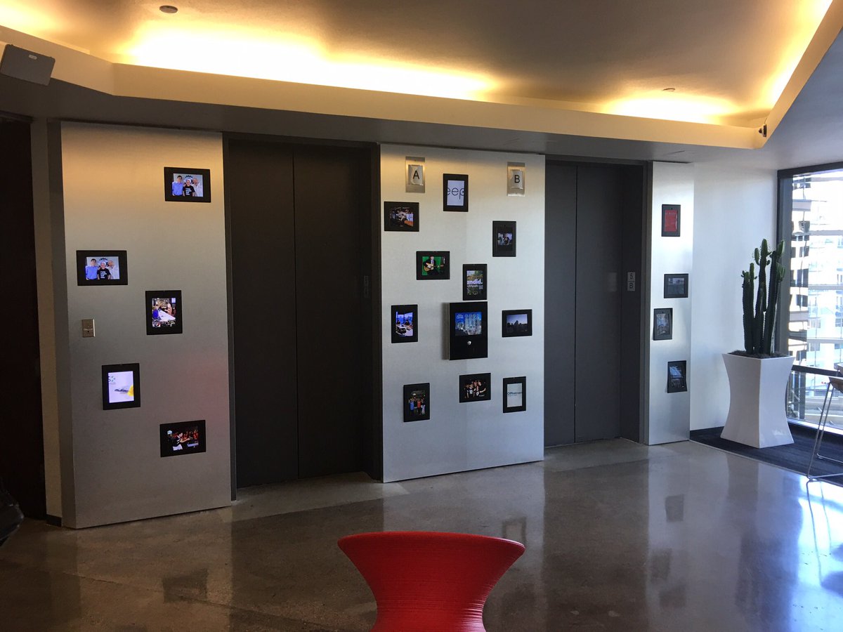 SignalAV's tweet image. Wall of iPads