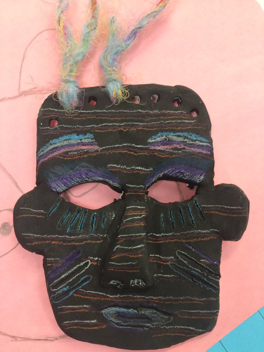 Mrs Rodenbaugh on Twitter "African masks coming along clay 4thgrade