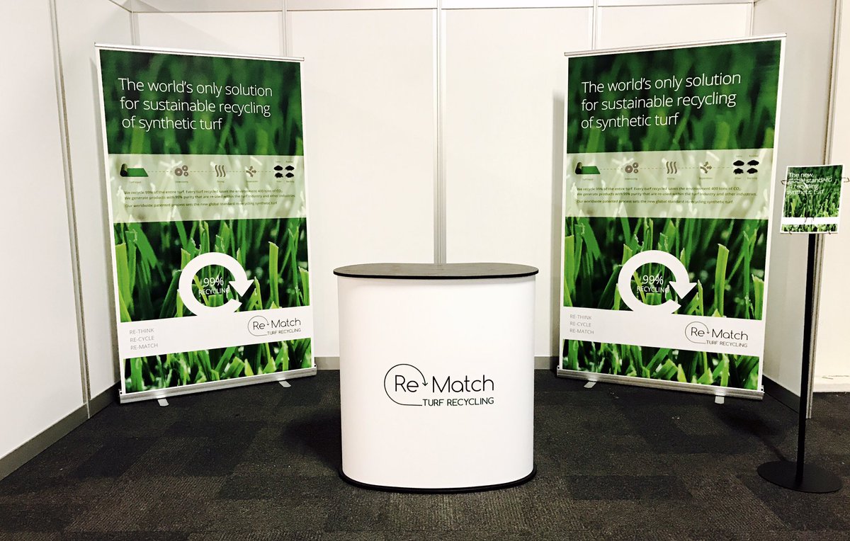 Morgen staan wij klaar op de @DVDSANL in Houten om u alles te vertellen over kunstgrasrecycling. Stand 2.050!