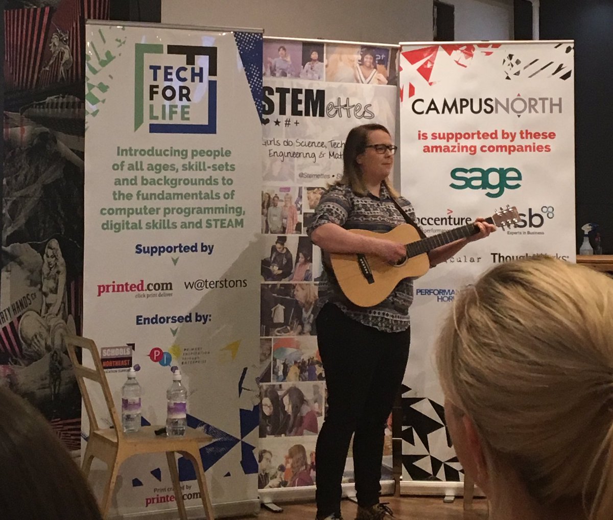 Cathy_Boland's tweet photo. Inspirational stories of pathways into STEM careers followed by the hilarious @EmerMofficial @CareersWeek #NCW2017 #LeadingLadiesInSTEM https://t.co/4xZ4loycWy