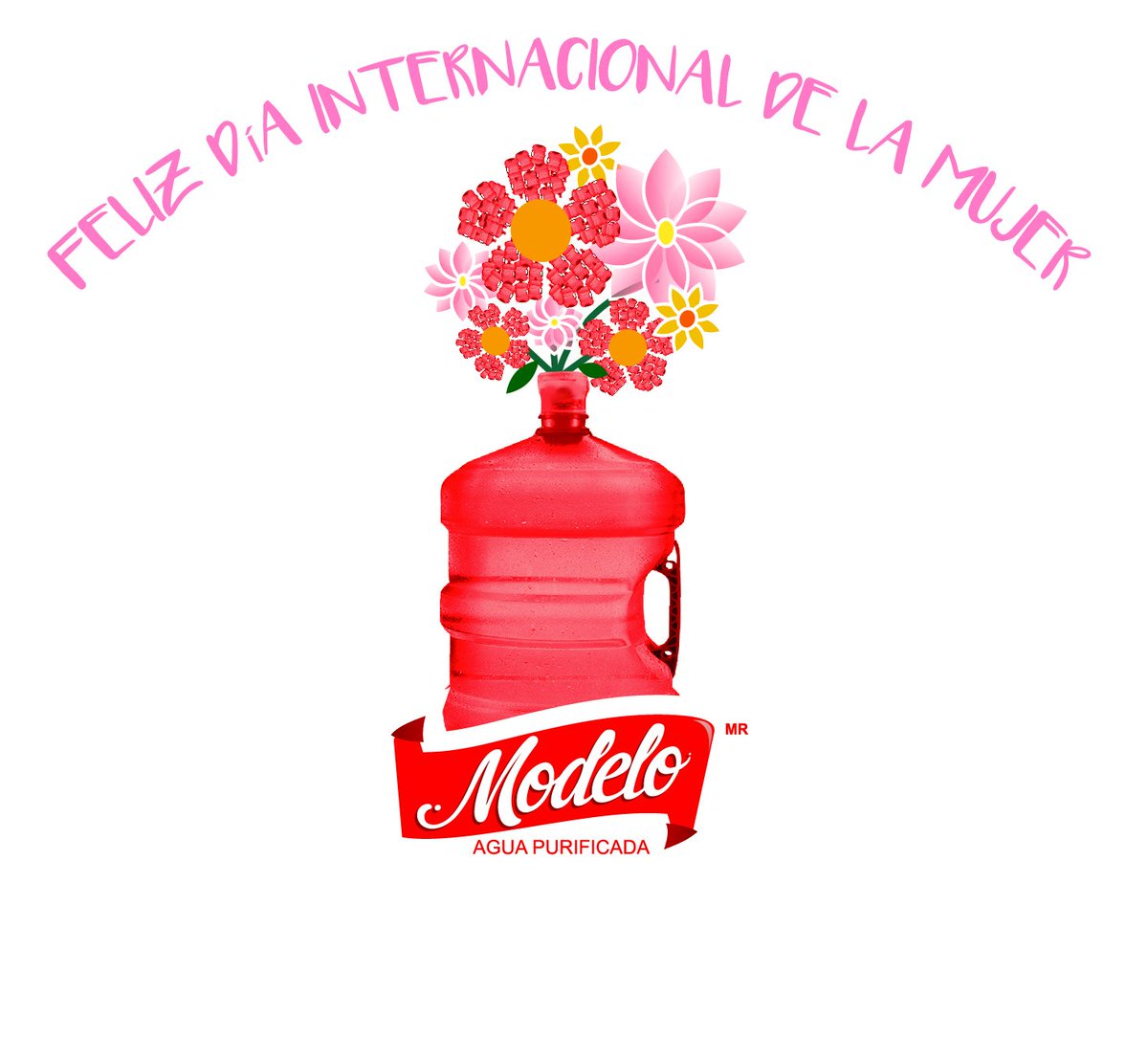 AguaModelo's tweet photo. Feliz día Internacional de la Mujer les desea Agua Modelo https://t.co/UmVrFdv1Ku