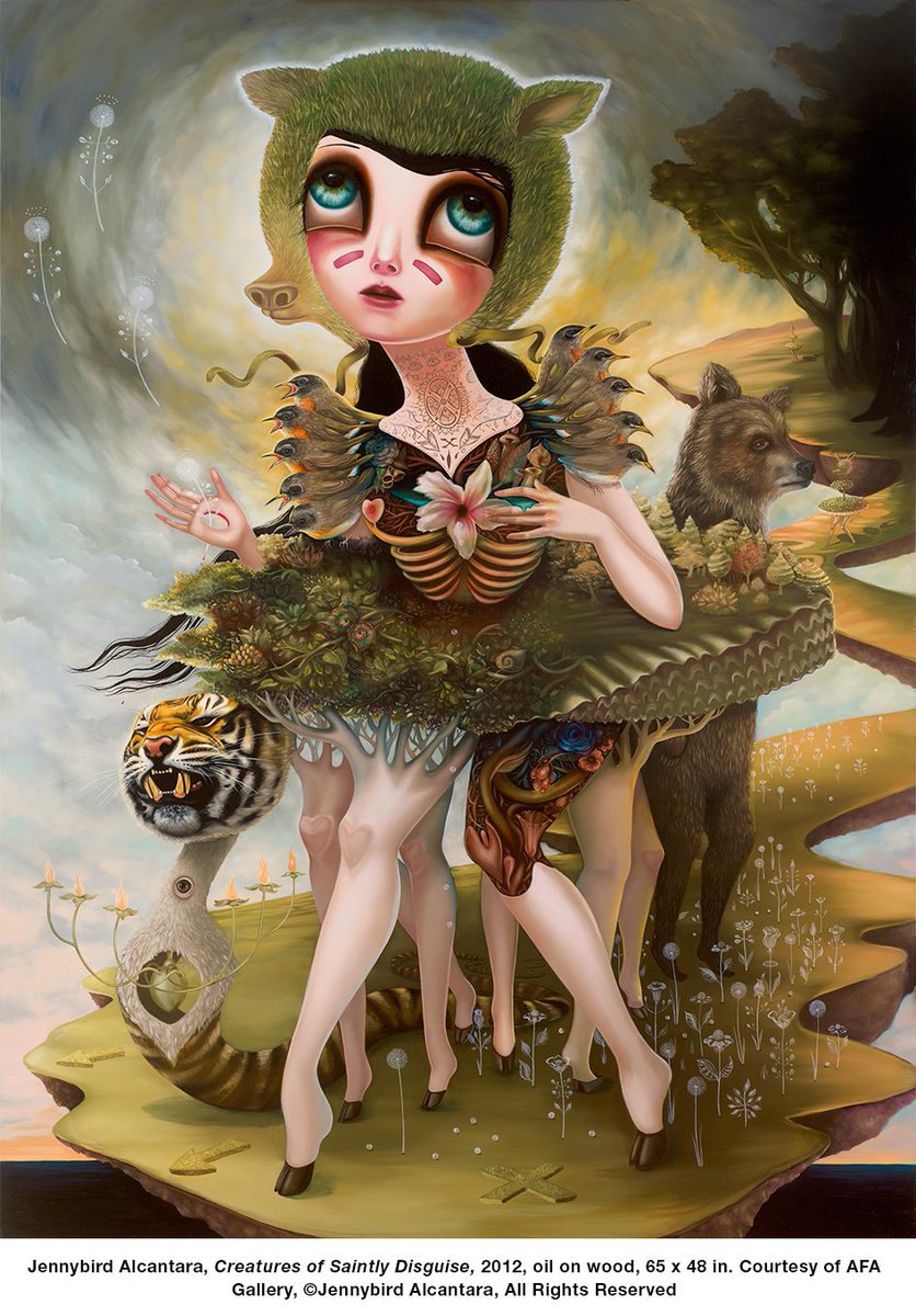 Jennybird Alcantara, Creatures of Saintly Disguise, 2012 in #TurnThePageAkron #InternationalWomensDay akronartmuseum.org/exhibitions/tu… <a href="/Jennybirdart/">Jennybird Alcantara</a>