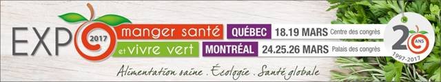 Venez nous rencontrer à nos kiosques à la fin mars ! 
(Expo MangerSanté : #305 à Québec et #906 à Montréal &amp; Americana : #311)