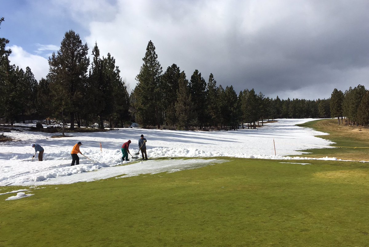 Our crew is providing Mother Nature an assist... #AwbreyGlen #9green