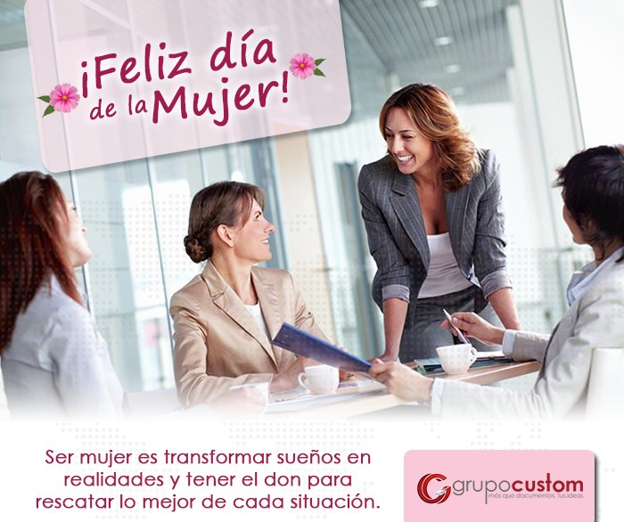 GrupoCustomGT's tweet photo. 💐¡Tu multifuncionalidad nos impresiona! Sigue imprimiendo tu toque especial en todo lo que haces. ¡Feliz #DiaInternacionalDeLaMujer!✨ https://t.co/uyv0QxjFPI