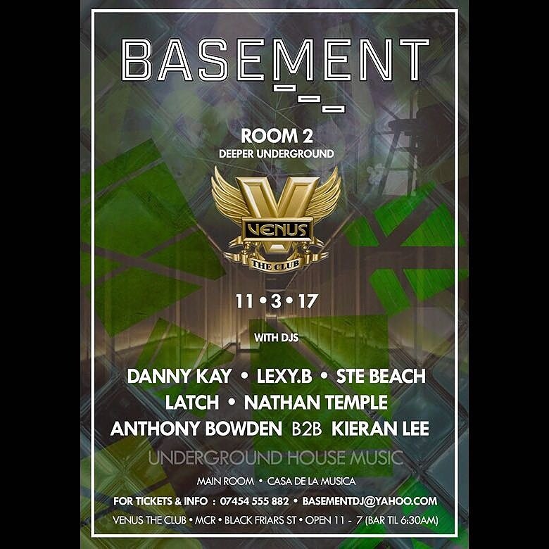 anthonybowden1's tweet photo. The only place to be in Manchester this weekend 07454555882 fir tickets #deephouse #techhouse #tecno #venusmanchester #Manchester https://t.co/uQuUFEadfz