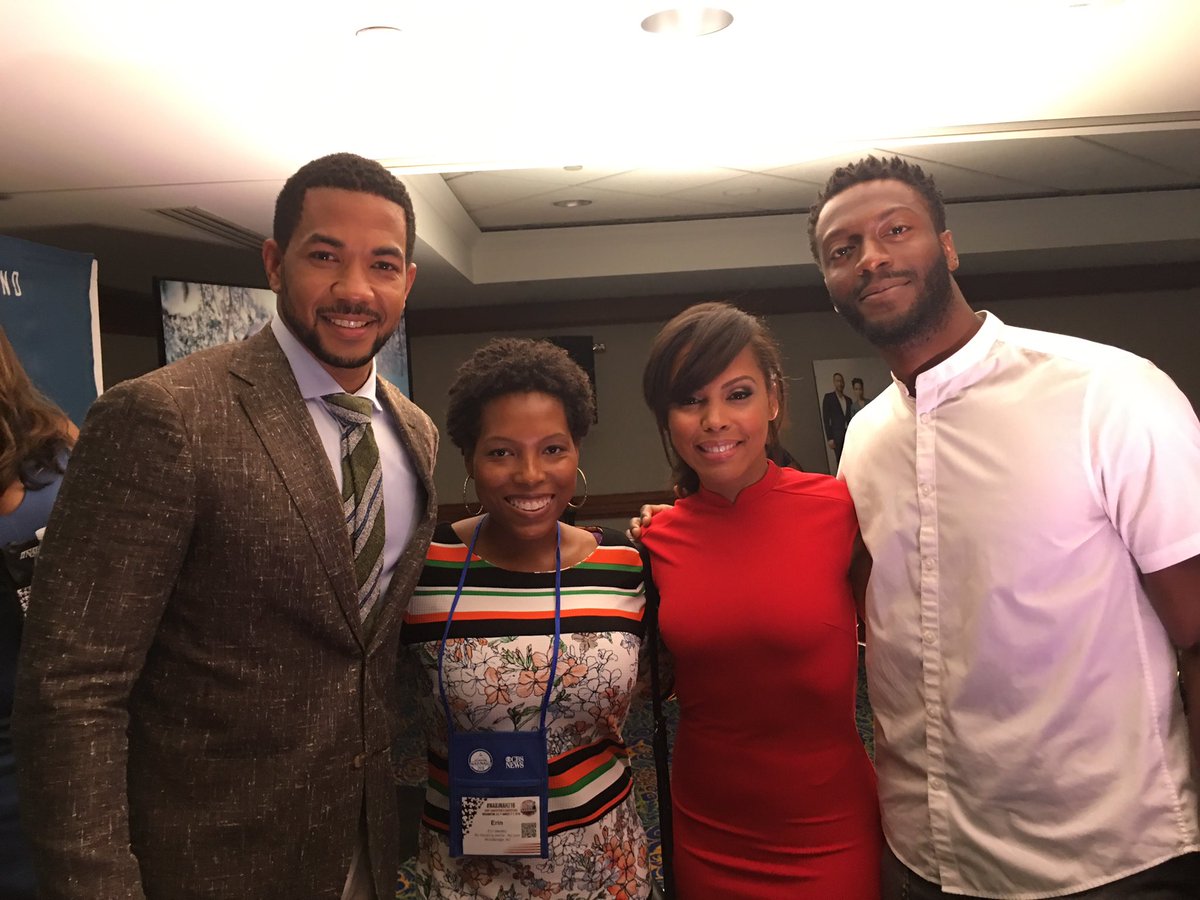 E_Meds's tweet photo. In honor of #UndergroundWGN's premiere tonight, I'd like to #WaybackWednesday &amp; humble brag this pic from #NABJNAHJ16 https://t.co/KUXNrqdLuI