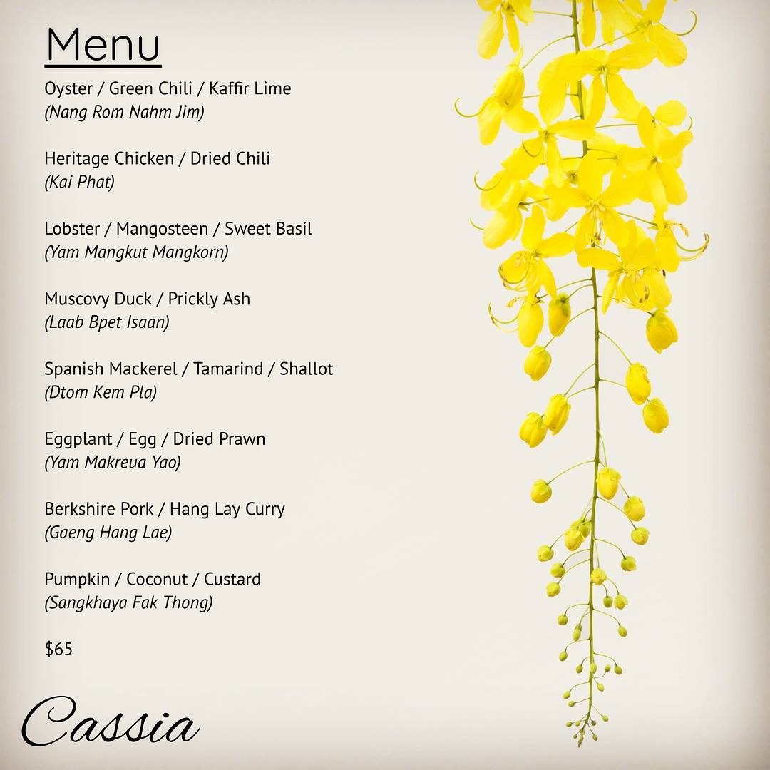 We're stoked to be hosting the Cassia Pop-Up Mar 12&amp;13! A $65 Tasting Menu of Northern Thai cuisine by Chef Scott Roberts. Book your spot!