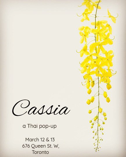 Have you booked your spot for the Cassia Pop-Up at <a href="/ComeAndGetIt416/">Come and Get It!</a> yet?  Email events@comeandgetit.ca for more info!