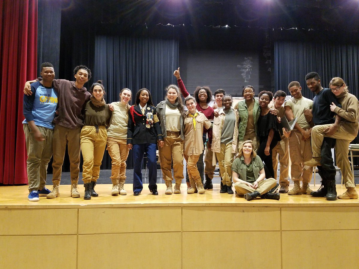 hhhstheatre's tweet image. come catch the cast&apos;s last show during 7th period, one more left! #1984 #oap2017