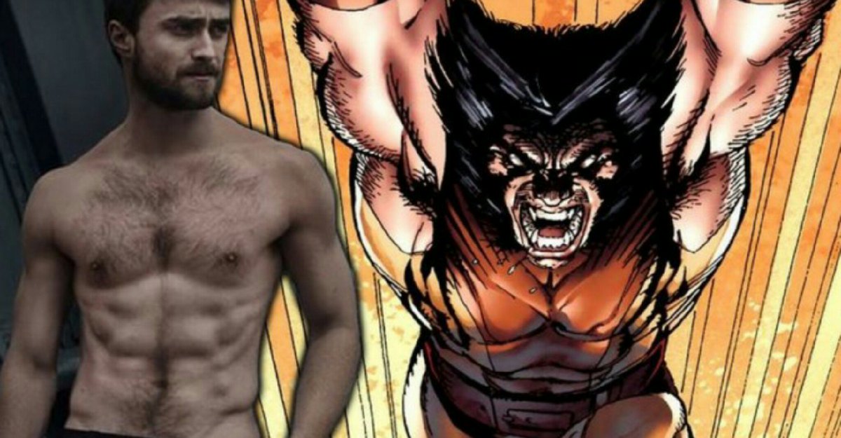 MortikaiAsirrom's tweet photo. Daniel Radcliffe should buff up some more and audition for Wolverine. #nextlogan https://t.co/kcQfivr12c