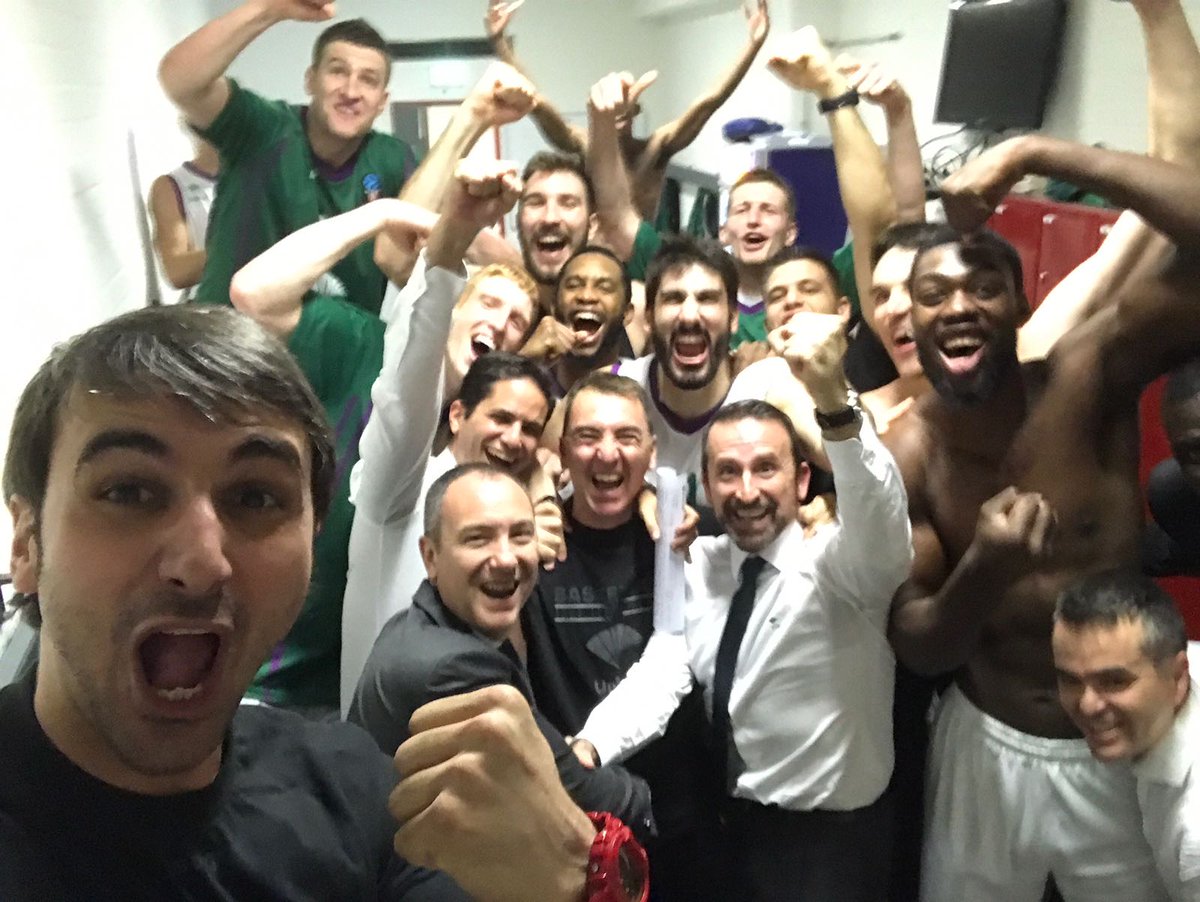 unicajaCB's tweet photo. 🏀💚💜💪¡¡PEDAZO DE EQUIPO!! 
#TodosJugamosEnMunich #YoSoyDelUnicaja https://t.co/UDU87u1zfm