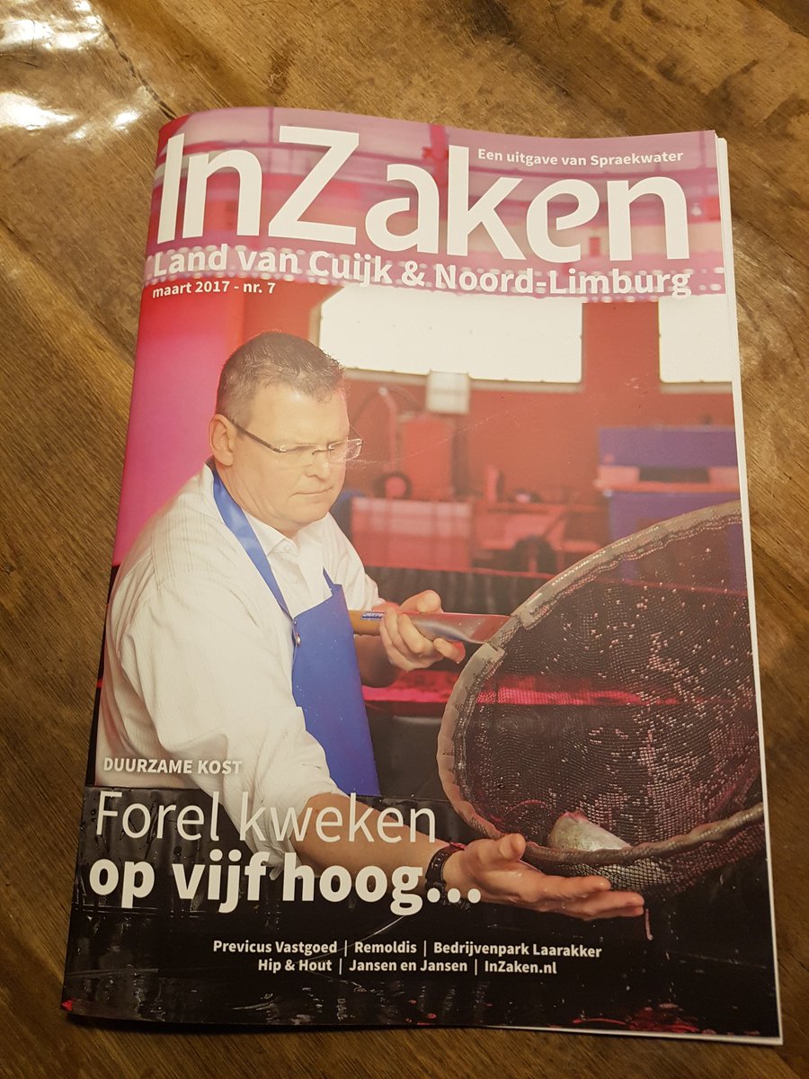 Hoppa en weer een editie van InZaken Land van Cuijk en Noord Limburg van de pers! #trots #nummer7alweer volgende week op de mat!