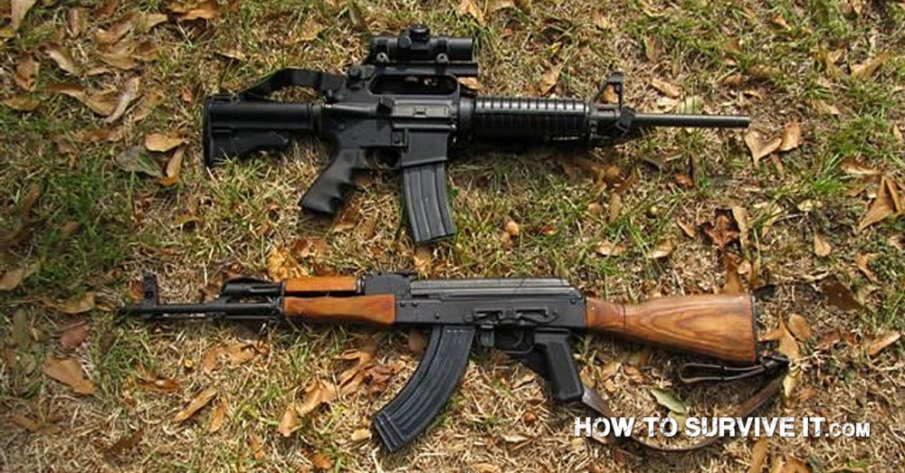HowToSurviveIt's tweet image. AR-15 vs. AK-47 bit.ly/1P2HPWA