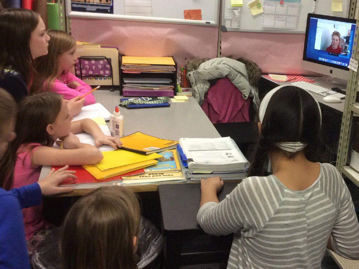 Skyping w/Jeni Britton Bauer! We are getting ready for Famous Ohioan Night! See you Friday at Horizon @ 7pm <a href="/jenisicecreams/">Jeni's Splendid Ice Creams</a> <a href="/HZNElementary/">Horizon Elementary</a>