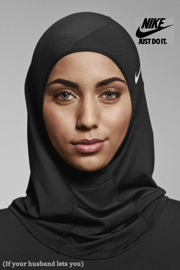 scummydad's tweet photo. Nike's new ad campaign for the middle east https://t.co/6uwnZV7kTg
