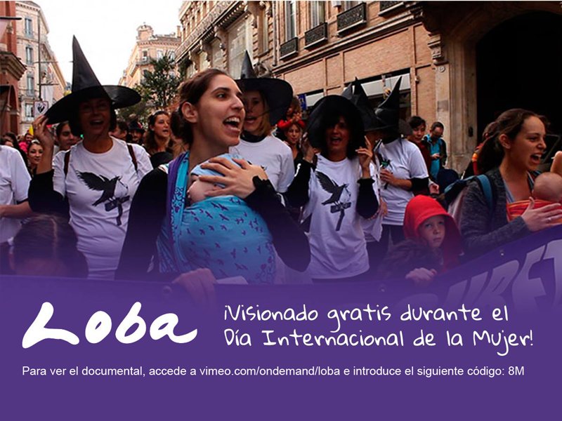 LobaFilm's tweet photo. Volvemos a celebrar el #8M ofreciendo @LobaFilm GRATIS en #VOD usando el código de alquiler "8M" en https://t.co/a1mQM36l6L ¡Comparte! https://t.co/ZVuRSKohZX