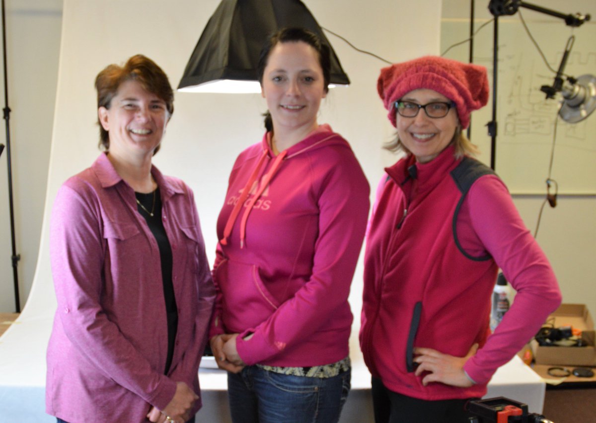 QuantumNW's tweet image. #InternationalWomensDay @QuantumNW , where the "models" being photographed are scientific instruments, the women work help run the company.