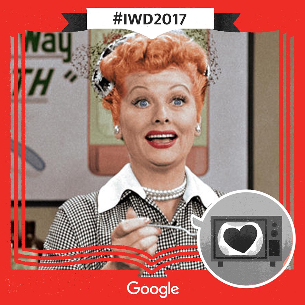 TheEllenShow's tweet image. Lucille Ball was a pioneer. It doesn’t matter what you do. Do it well, and you can change the world. #GoogleDoodle #IWD2017