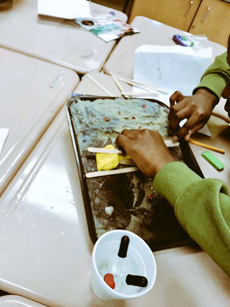 msseigler's tweet photo. Challenged to design a way to prevent erosion of their stream models! @DickensTigers #STEM https://t.co/5nLQRX76cV