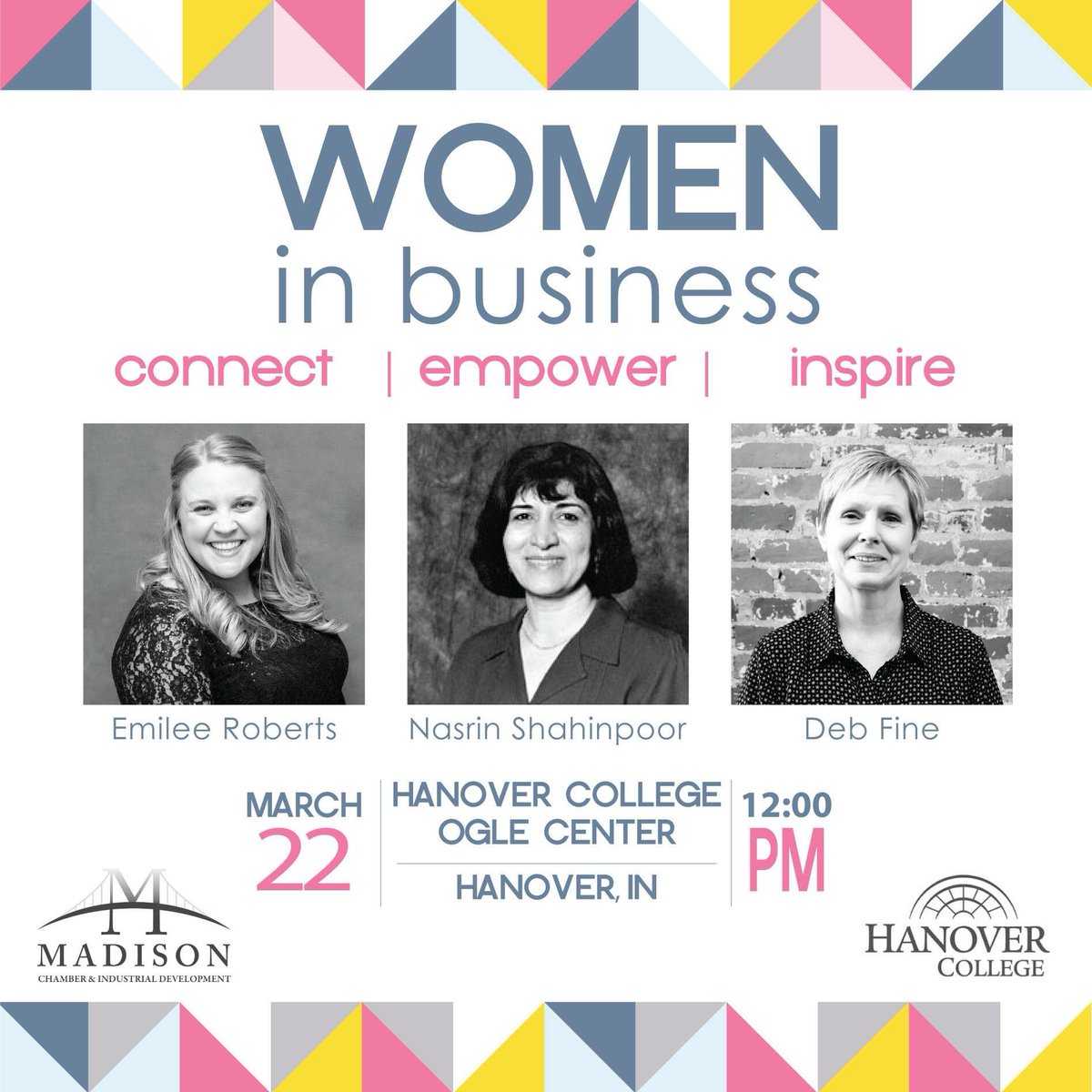 iMadisonChamber's tweet photo. We're celebrating all of the area women in business! @HanoverCollege #womeninbusiness #empower

Register here: https://t.co/SnK7jse08e https://t.co/WNQp4Ij5Af