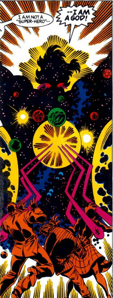 @SonofDarkseid <a href="/OrionNewGods/">New Gods' Orion son of Darkseid</a> shows a small glimpse of the differences of <a href="/NewGods4thWorld/">New Gods 4th World</a> &amp; mortals. <a href="/JackKirbyNewGod/">Jack Kirby New Gods</a> are pure cosmic energy