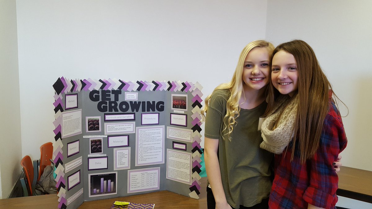 Honorable mention for these budding scientists at the AEA Regional Science Fair! Great job girls! #2020HowardWinn