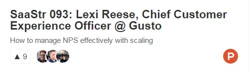 jasonlk's tweet photo. Top 10 SaaStr Podcasts #3: Ep. 93 @lexir, Chief Customer Experience Officer at @GustoHQ https://t.co/LmmOJQ7xU8 https://t.co/j1L3z8y6Ig