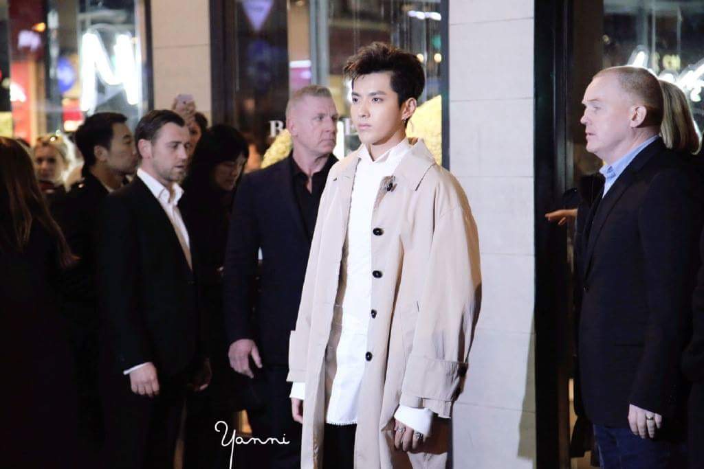 Working for Burberry! With Kris wu