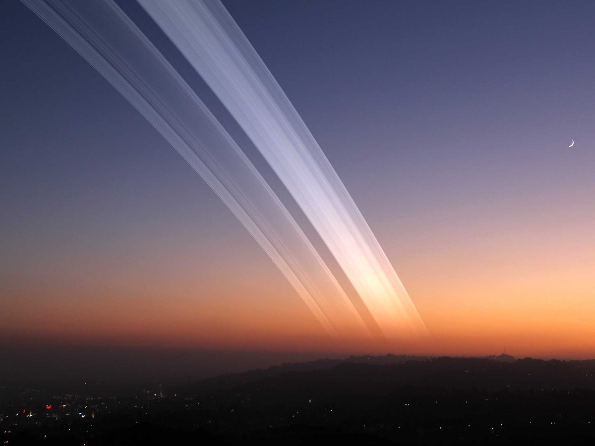 INSH's tweet photo. If the Earth had rings like Saturn #sunsets might look something like this. Hit #follow for more #interestingshit 🌎 https://t.co/6B4XkYyHi7