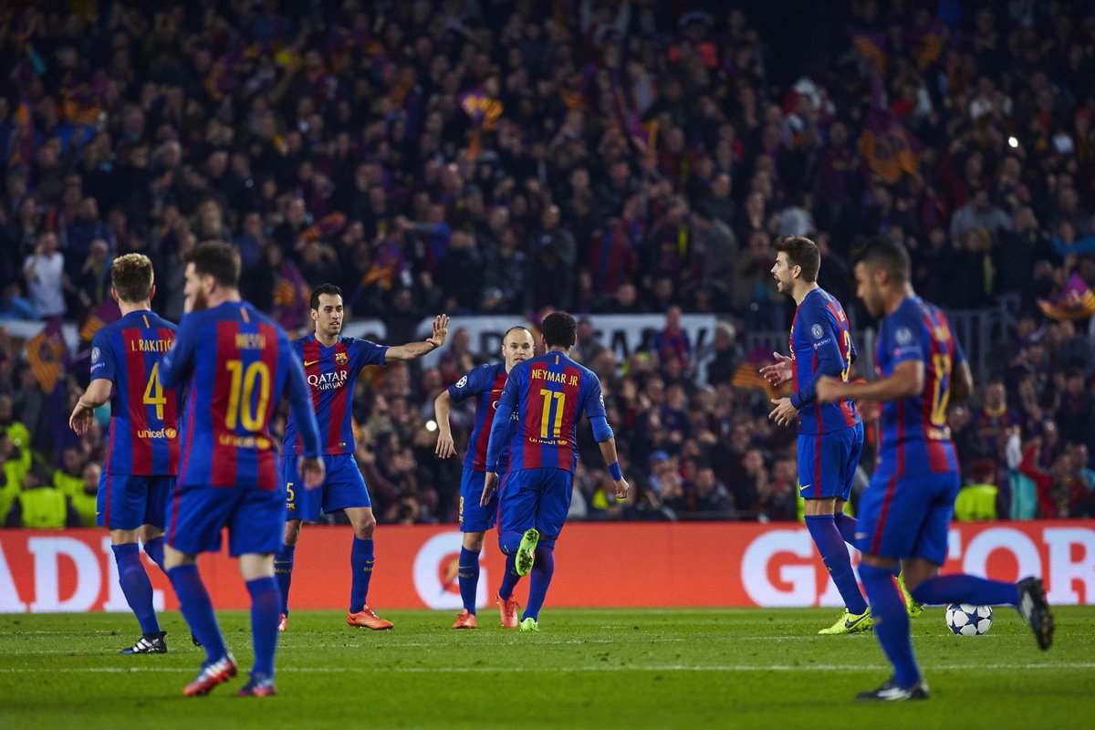 LaLiga's tweet photo. FE 🙌

INSISTIR 💪

CREER 🙏

REMONTADA HISTÓRICA 🔝

¡Nadie antes había remontado un 4-0 en una eliminatoria de #UCL! https://t.co/OTPLGA1fD4