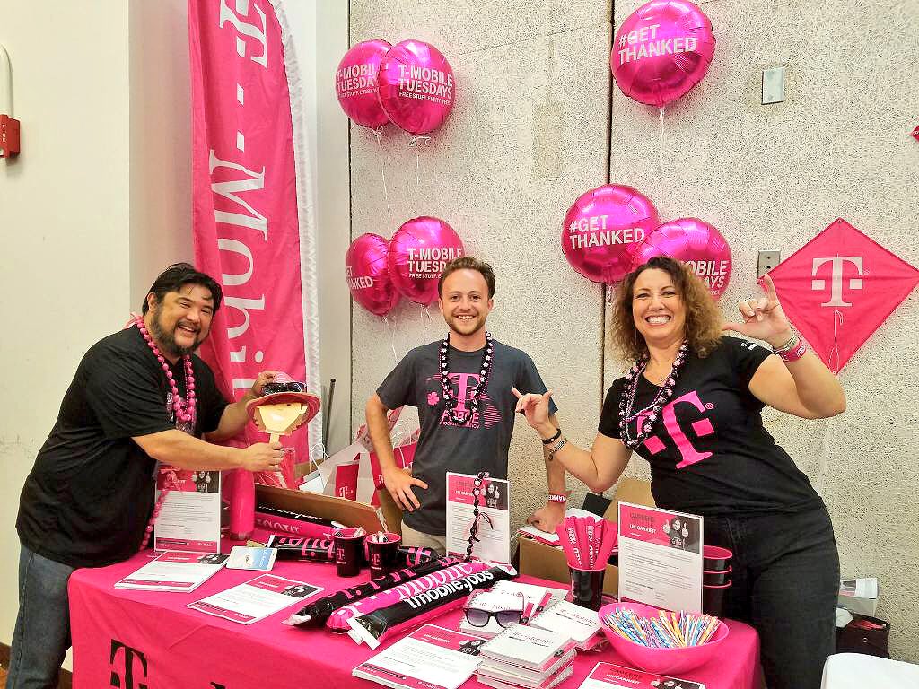 Now THIS is how you do a career fair with <a href="/TMobile/">T-Mobile</a>! Our very own <a href="/JohnLegere/">John Legere</a> even made an appearance! #BeMagenta #JoinTheUnCarrier