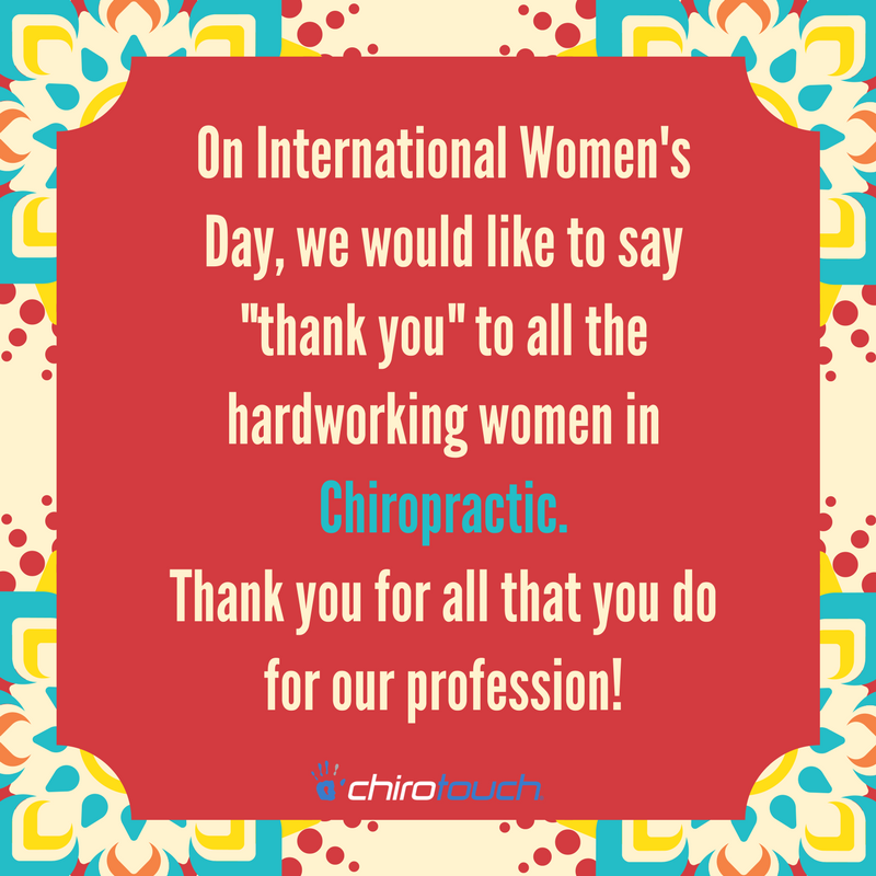 ChiroTouch's tweet photo. To all the amazing women who do so much for Chiropractic!
#chiropractor #chiropractic #chiropracticassistant #chiropractichealth #chirotouch https://t.co/jMAkW2rGOI