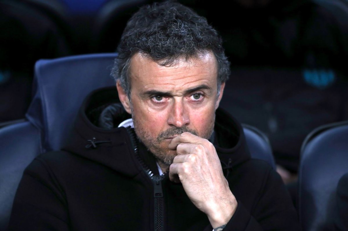 TheClubPark's tweet photo. Luis Enrique before the match: 

'If they can score four, why can't we score six?' https://t.co/sBGacc9iKy