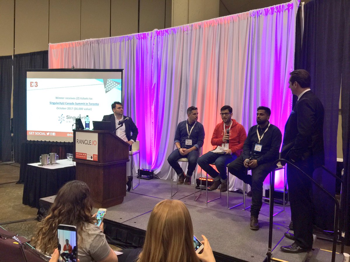 Congratulations Team <a href="/smarttonesmedia/">smarttones</a> for winning the #PayPalStartupZone Pitch competition at #Dx32017! Massive kudos from the judges.