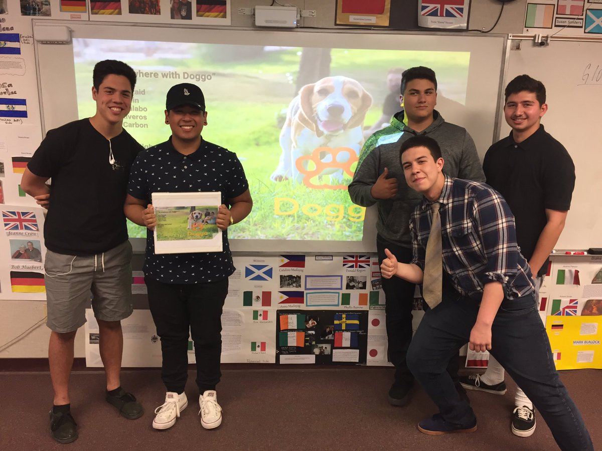 AurandBlueprint's tweet photo. Congrats to #sharktankchallenge teams Easy Hair and Doggo! Solid Presentations in Econ today. @svhspioneers @SimiHighUpdates #futuresharks https://t.co/qJPStRqhWS