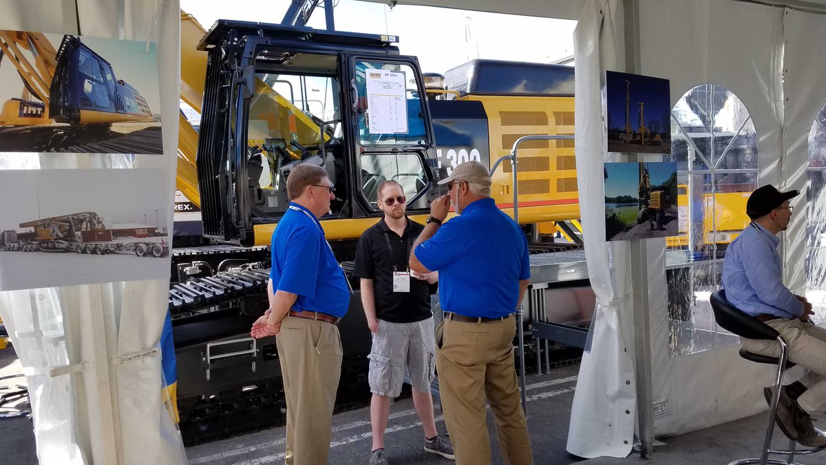 KTCFoundationGp's tweet photo. Day 2 @conexpoconagg #boothS5151 #kellytractorfoundationgroup #IMTdrills #LinkBeltCranes #conexpo2017 #ktcconexpo2017 #conexpo2017booths5151 https://t.co/w4TT23dw08