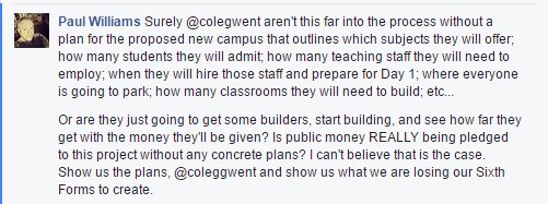 williamspd (@williamspd) on Twitter photo <a href="/SaveR6Forms/">TorfaenSchools</a> <a href="/coleggwent/">Coleg Gwent</a> What's so good about this proposed new sixth form college then? <a href="/SaveR6Forms/">TorfaenSchools</a> <a href="/coleggwent/">Coleg Gwent</a> What's so good about this proposed new sixth form college then?