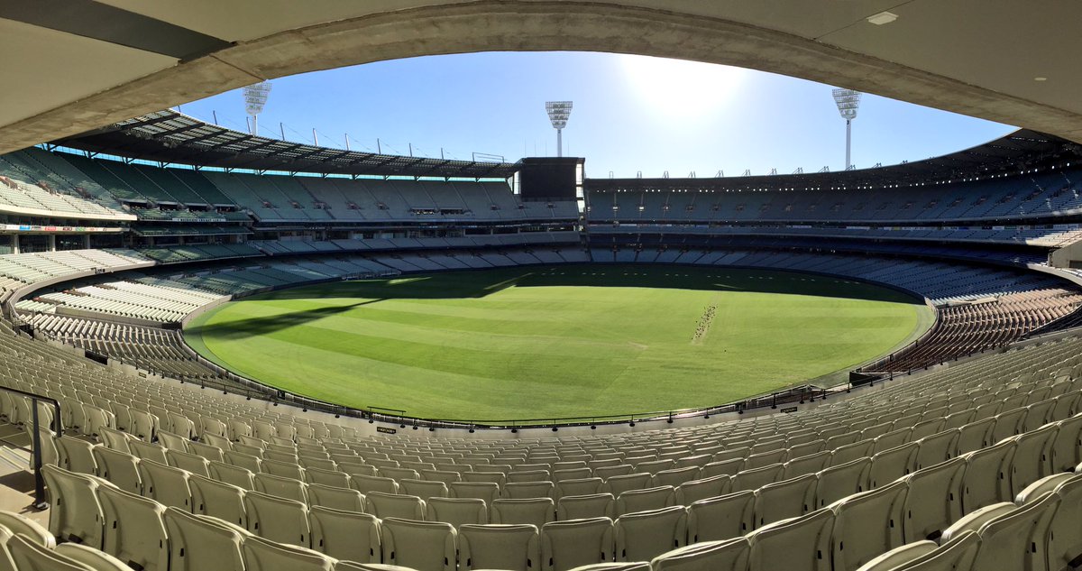Jaclyn_Quinn's tweet photo. Day 2 of the #SportsAUS conference. MCG providing a perfect backdrop for the day! https://t.co/ikKudvUH6v