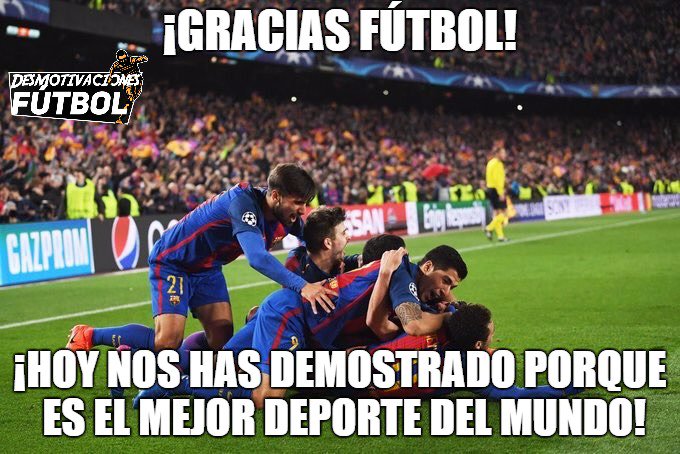DesmoFutbol's tweet photo. ¡GRACIAS BARCELONA, GRACIAS CHAMPIONS LEAGUE, GRACIAS FÚTBOL! https://t.co/Uypa6757hT