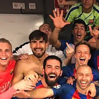 paddypower's tweet photo. Even in light of one of the greatest sporting comebacks of all time, Jeremy Mathieu finds time to be a true thug. https://t.co/Z6JlKz6DGq