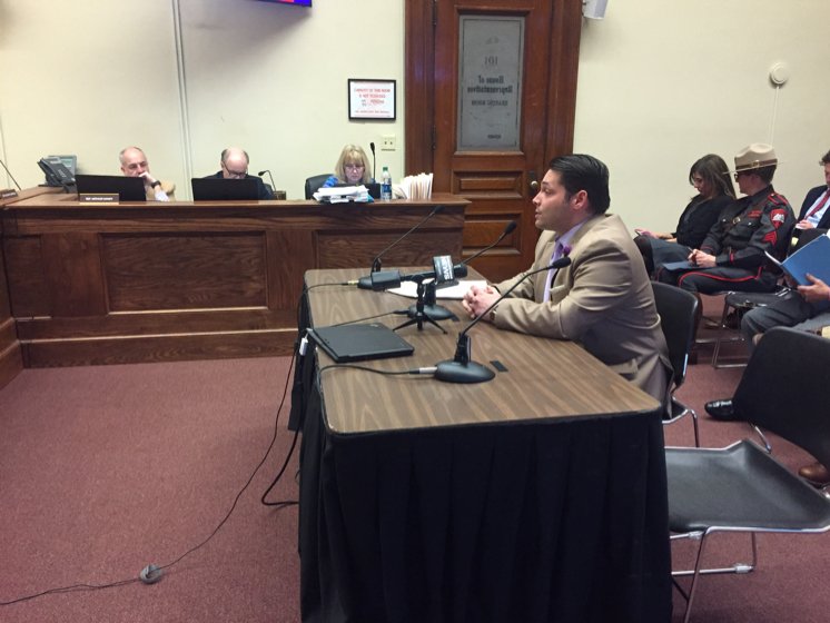 CarolineGoggin's tweet image. Rep. Nardolillo presents bill to House Committee on Health, Education &amp;amp; Welfare regarding seat belts on school buses
