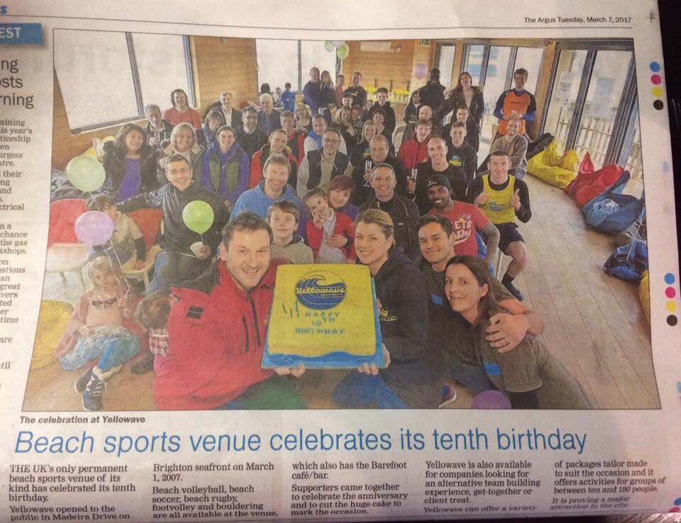Lovely big pic in the <a href="/brightonargus/">Brighton Argus</a> yesterday. Thanks to all of you who came down to celebrate last week. #brighton #beenopen10yrs