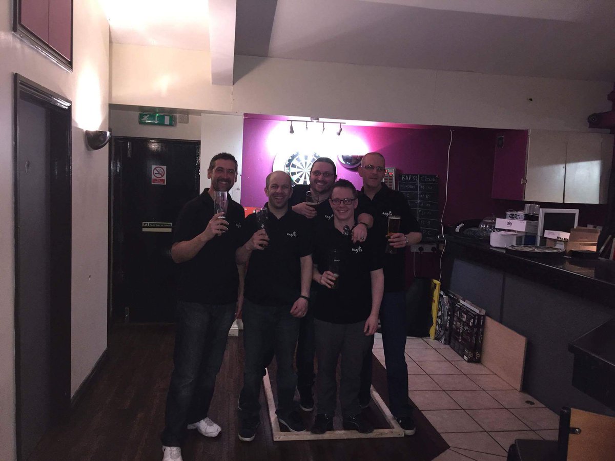 CrossHQ's tweet photo. @BarThirty3 WADL Darts B League Champions!! 🏆🎯 #upthebar #itsallaboutthedarts https://t.co/VIAdqCpjfB