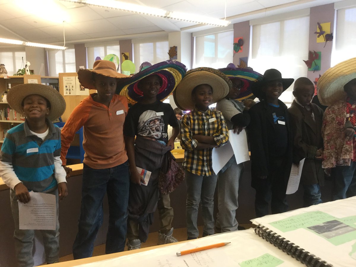 PlymptonPRIDE's tweet photo. Gr 4 students celebrated their ancestory--passing through Ellis Island, taking a citizenship test and sharing their knowledge-great work! https://t.co/PjfyCeZk8r