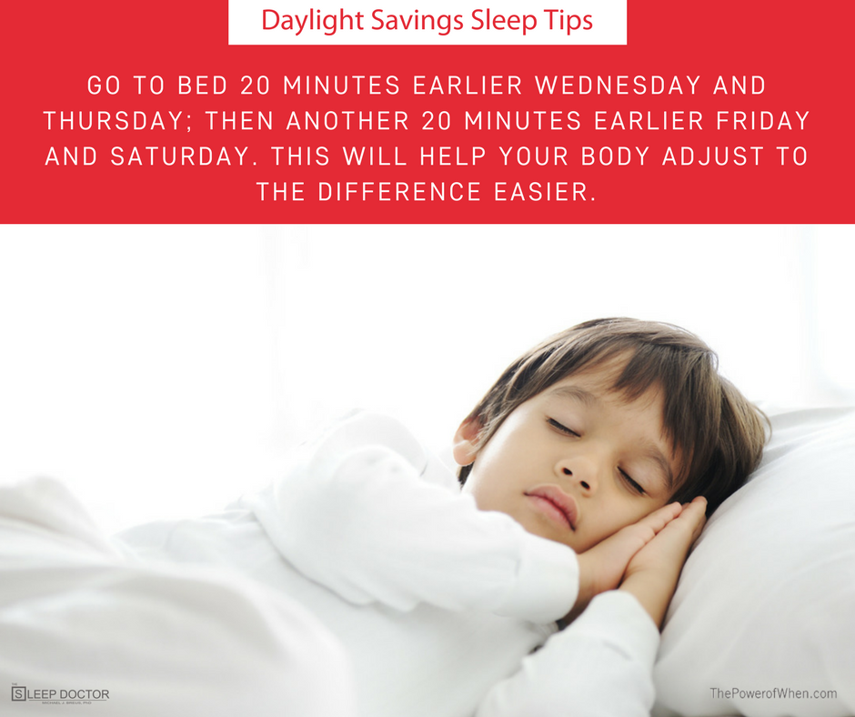 thesleepdoctor's tweet photo. Daylight Savings Sleep Tip #1 
Start making gradual adjustments to your sleep during the week. All Tips Here: https://t.co/m2Q80OWTXn https://t.co/ttkpHU40sW