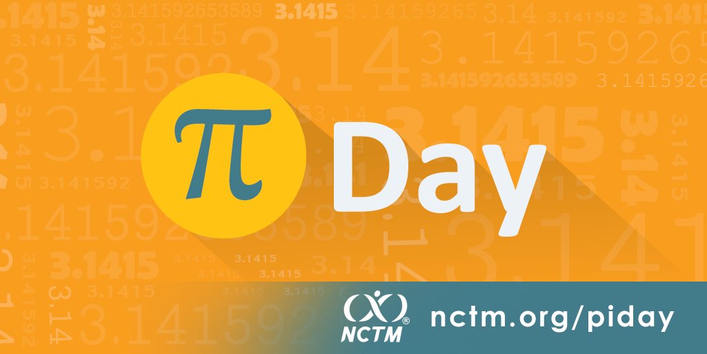 NCTM's tweet image. I bet you're gearing up for #PiDay celebrations in your classroom. Check out these #NCTM resources to help you: ow.ly/Qk30309ICjV